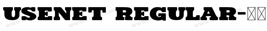 Usenet Regular字体转换